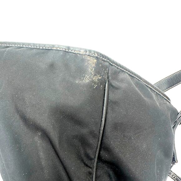 Coach Black Handbag Purse Shoulder Bag Tote Buckled Straps Worn Needs Love‎ - Picture 9 of 9